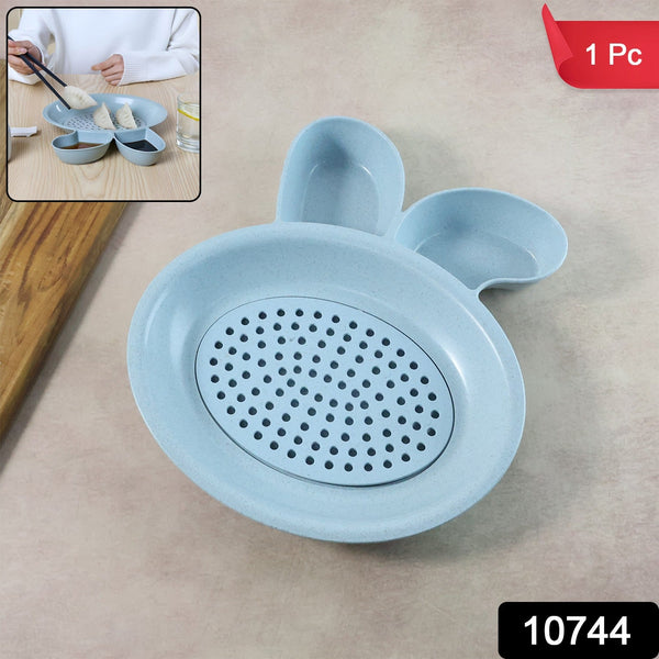 Multi - Purpose Dumpling & Snack Serving Plate (1 Pc) - justgrabit.in | Just Grab It