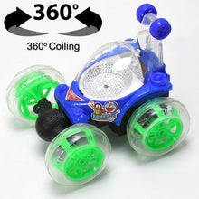 Rechargeable 360° Stunt Remote Control Car with 3D Lights & Music for Kids - justgrabit.in | Just Grab It