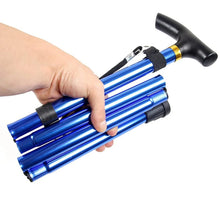 Foldable Walking Cane for Men, Women - Fold - up, Collapsible, Lightweight, Adjustable, Portable Hand Walking Stick - Balancing Mobility Aid - Sleek, Comfortable T Handles - justgrabit.in | Just Grab It