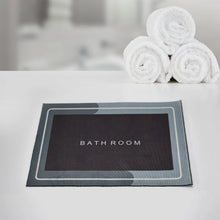 Square Bathroom mat Water Absorbent mats Diatomite Door Mat Anti - Slip Bath Mat Quick Drying Absorbent mat for Home, Kitchen (57x38cm) - justgrabit.in | Just Grab It
