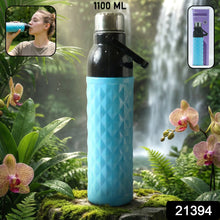 Plastic 1100 ML Approx Diamond Texture Sports Water Bottle (1 Pc) - justgrabit.in | Just Grab It