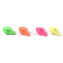 Shankh Shape Eraser Rubber (1 Pc / Mix Colour & Design) - justgrabit.in | Just Grab It