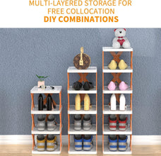 6 Layer Foldable Shoe Rack, Portable Storage Organizer for Home & Office - justgrabit.in | Just Grab It