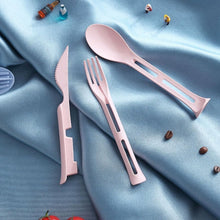 3 in 1 Reusable Spoon, Knife Forks Tableware, Spoon (3 Pcs Set) - justgrabit.in | Just Grab It
