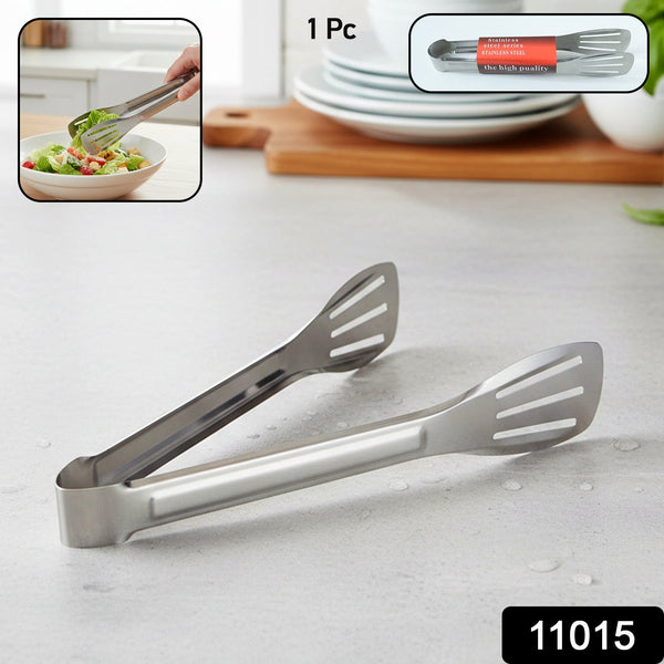 Stainless Steel Kitchen Serving Tongs (1 Pc) - justgrabit.in | Just Grab It