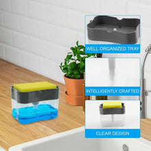 2 in 1 Soap Dispenser for Dishwasher Liquid Holder, Liquid Dispenser Through Pump (1 Pc) - justgrabit.in | Just Grab It