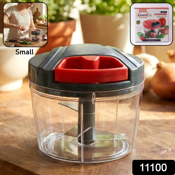 Compact Manual Hand - Press Vegetable Chopper (1 Pc) - justgrabit.in | Just Grab It