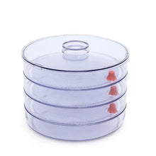 Plastic 4 Compartment Sprout Maker, White - justgrabit.in | Just Grab It
