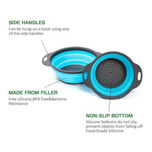 Round Sili Strain used in all kinds of household and official kitchen purposes as a Foldable utensil. - Justgrabit Inc.