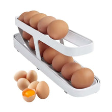 Plastic 2 - Tier Rolling Egg Dispenser For 12 - 14 Eggs (1 Pc) - justgrabit.in | Just Grab It