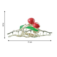 Decorative Berry Fruit Design Hair Claw Clip (1 Pc) - justgrabit.in | Just Grab It