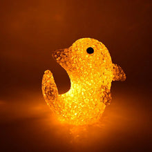 Dolphin Shape Crystal LED Night Light Lamp – Cute Glowing Animal Decorative Light (1 Pc) - Justgrabit Inc.