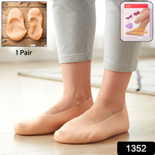 Silicone Heel Protector Socks – Anti Crack Foot Care Socks (1 Pair) - justgrabit.in | Just Grab It