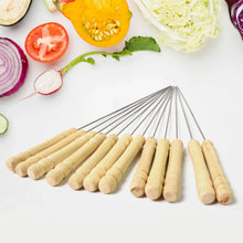 BBQ Tandoor Skewers Grill Sticks for Barbecue (Pack of 12) - Justgrabit Inc.