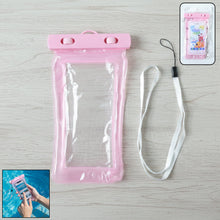 Pink Waterproof Phone Pouch Bag, Mobile cover (1 Pc) - justgrabit.in | Just Grab It
