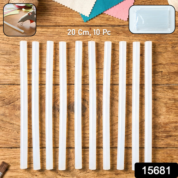 Hot Glue Stick Set 20 cm – Strong Adhesive Glue Sticks for Craft (10 Pc) - justgrabit.in | Just Grab It