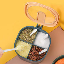 Fancy 4 - Section Masala Box for Kitchen Storage (Spice Container) - Justgrabit Inc.