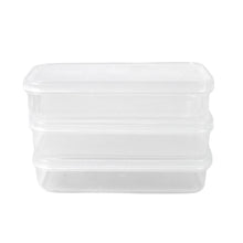 Plastic Square Lunch Box, Kitchen Containers Set (3 Pcs Set) - justgrabit.in | Just Grab It