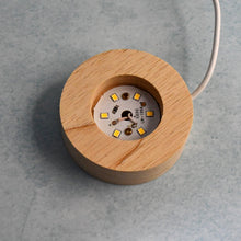 Crystal Ball Night Light Glass Ball Night Lamp with Wood Base - justgrabit.in | Just Grab It