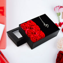 Rose Flower Gift Box, Handmade Eternal Rose I Love You Necklace, Valentine's Day - justgrabit.in | Just Grab It