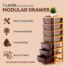 7 - Layer Multipurpose Plastic Storage Drawer Organizer - Justgrabit Inc.