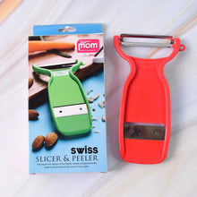 Supermom Swiss 2 - in - 1 Slicer & Peeler with Ultra Sharp Stainless Steel Blades - Justgrabit Inc.