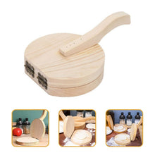 Small Wooden Dumpling Press Tool Tortilla Press Dough Dumpling (1 Pc) - justgrabit.in | Just Grab It