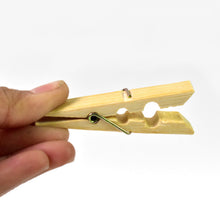 Heavy Duty Bamboo Wooden Cloth Clips / Pegs (20 Pcs Set) - justgrabit.in | Just Grab It