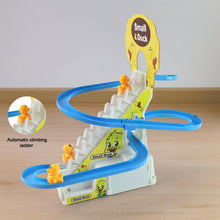 LALA Small Duck Climb Stairs Toy Roller Coaster Flashing Lights & Music (3 Ducks) - justgrabit.in | Just Grab It