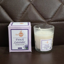 In'lief French Lavender Soy Blend Scented Candle in Glass Jar (50GM / 1 Pc) - justgrabit.in | Just Grab It