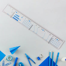 Multifunctional Transparent Plastic Geometry Ruler (1 Pc) - Justgrabit Inc.