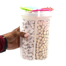4 Section Storage containers airtight Transparent Food Plastic Storage Container - Justgrabit Inc.