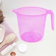 Plastic Round Transparent Bath Water Mug (5 pc / Mix colour / 1200 ML) - justgrabit.in | Just Grab It