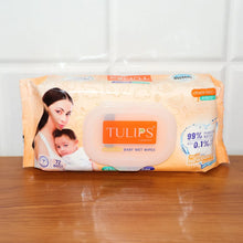 Tulips Sensitive Baby Wet Wipes (1 Set) - justgrabit.in | Just Grab It