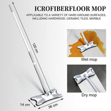 X - Shape Hands - Free Squeeze Microfiber Floor Mop for Home Cleaning - justgrabit.in | Just Grab It