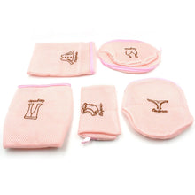 5pc Zippered Mesh Laundry Wash Bags Foldable Delicates Lingerie Socks, Underwear Blouse, Hosiery, Stocking and Lingerie Washing Machine Clothes Protection Net (5 Pc Set) - Justgrabit Inc.
