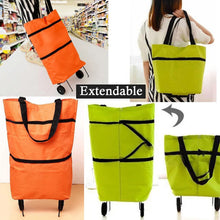 Folding Cart Bags Trolley Shopping Bag For Travel Luggage - Justgrabit Inc.