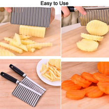 Stainless Steel Crinkle Cutter Knife for Salad and Vegetables - justgrabit.in | Just Grab It