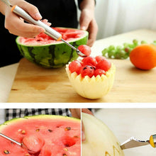 Multifunctional 2 1 Melon Baller - Stainless Steel Dig Scoop Fruit Carving Knife - justgrabit.in | Just Grab It