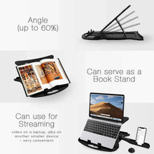 Adjustable Laptop Stand Patented Riser. With Portable Mobile Stand - Justgrabit Inc.