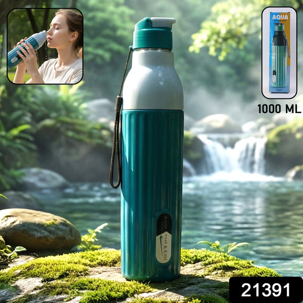 Aqua Sports Sipper Water Bottle (1 Pc, 1000 ML Approx) - justgrabit.in | Just Grab It