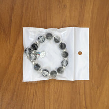 Elegant Black & Crystal Beaded Charm Bracelet - justgrabit.in | Just Grab It