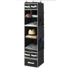 9 Shelf Hanging Closet Organizer with 5 Drawer Organizers - justgrabit.in | Just Grab It