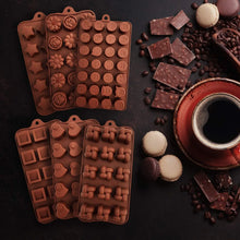 Silicone Food Grade Reusable Non - Stick Multi Shape 15 Cavity Chocolate Mold, Diwali - Justgrabit Inc.