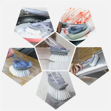 2 - in - 1 Dishwashing Brush, Long Handle Wash Pot Brush Washing Dish - Justgrabit Inc.