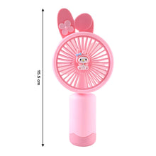 Cute Cartoon Design Rechargeable Mini Handheld Fan (1 Pc) - justgrabit.in | Just Grab It