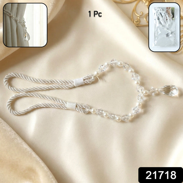 Luxury Crystal Beaded Curtain Tieback (1 Pc) - justgrabit.in | Just Grab It