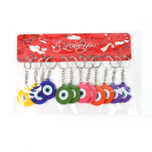 Evil Eye Rubber / Silicone Keychain (12 Pcs Set / Mix Color) - justgrabit.in | Just Grab It