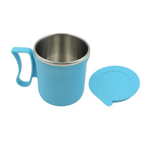 300ml Stainless Steel Mug: Insulated, Leakproof Lid, Hot/Cold Drinks (Mix Color) - Justgrabit Inc.