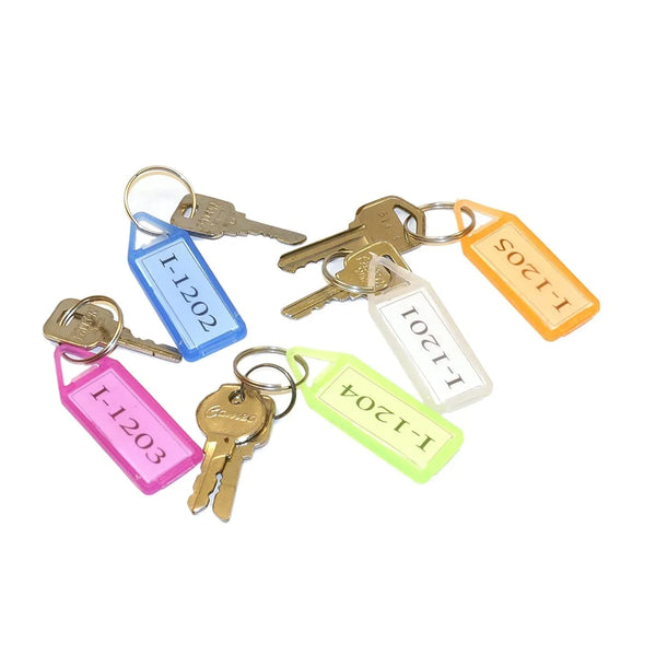 50Pc Keychain Tag Label Used For Decorative Purpose On Keys And All. - Justgrabit Inc.